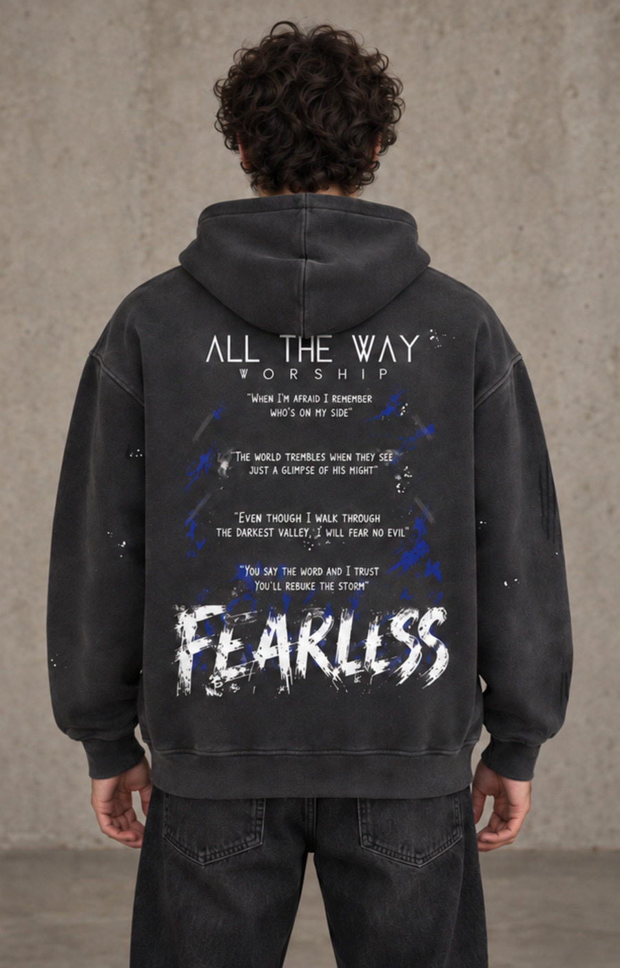 F- Fearless limited edition hoodie, back